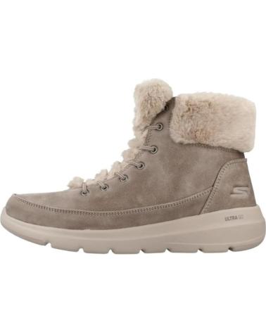 Stiefel für Damen SKECHERS BOTAS PLANAS 144202 MUJER TAUPE MARRóN