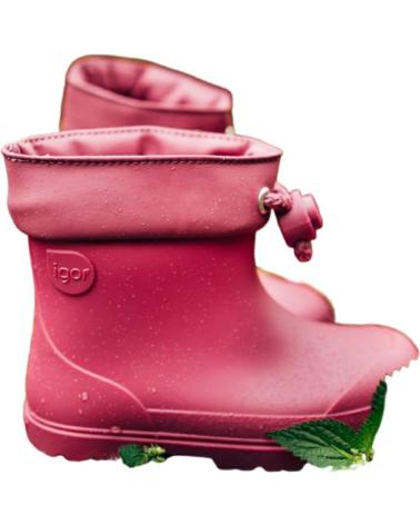 Botas de agua de Niña IGOR BOTAS DE AGUA RESPETUOSAS MENDI ROJO