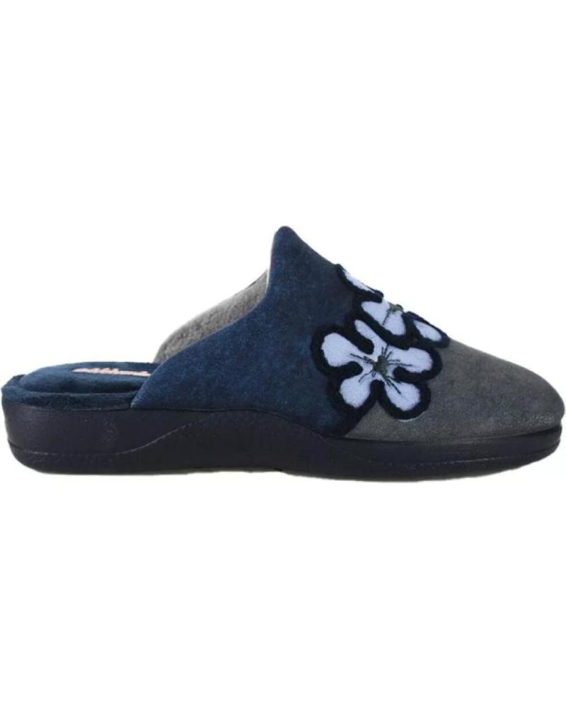 Pantufas de Mulher DEVALVERDE ZAPATILLA HOGAR PARA MUJER 1167 COLOR MARINO
