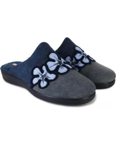 Pantufas de Mulher DEVALVERDE ZAPATILLA HOGAR PARA MUJER 1167 COLOR MARINO