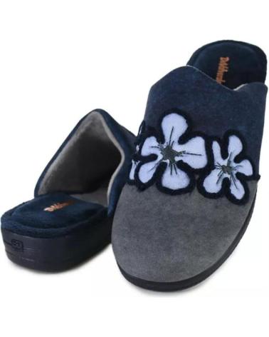 Pantufas de Mulher DEVALVERDE ZAPATILLA HOGAR PARA MUJER 1167 COLOR MARINO