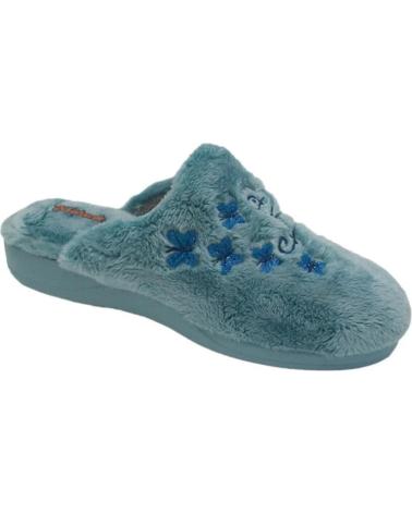 Pantufas de Mulher DEVALVERDE ZAPATILLA HOGAR PARA MUJER 1161 COLOR TURQUESA