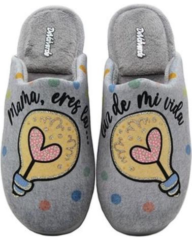 Calzado de casa de Mujer DEVALVERDE ZAPATILLA HOGAR PARA MUJER 1166 COLOR GRIS