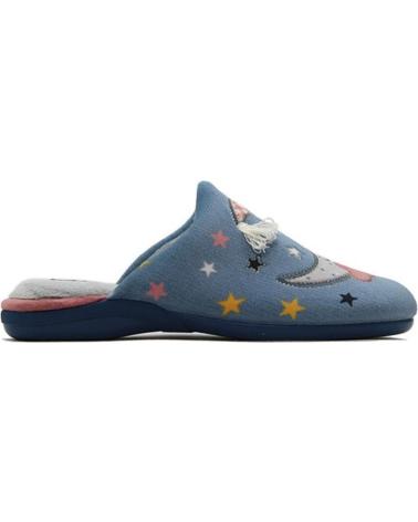 Pantofole per Donna DEVALVERDE ZAPATILLA HOGAR PARA MUJER 6071 COLOR AZUL DUCADOS