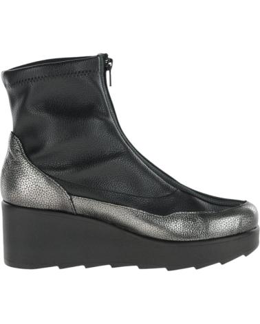 Botines de Mujer JOSE SAENZ BOTINES PLATAFORMA IGEA METAL ACERO LICRA CREEP NEGRO