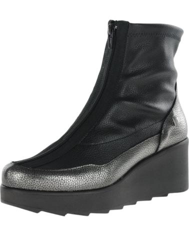Stivaletti per Donna JOSE SAENZ BOTINES PLATAFORMA IGEA METAL ACERO LICRA CREEP NEGRO