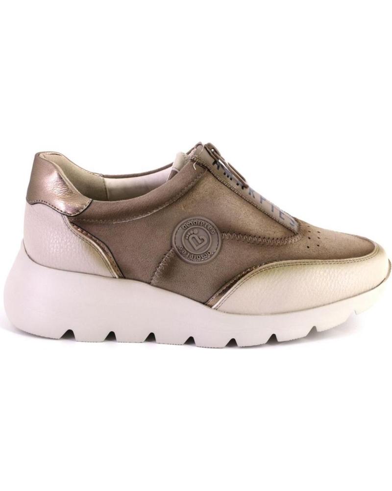 Esportes  de Mulher AMARPIES 27096 ZAPATILLAS CASUAL DE MUJER CREMA