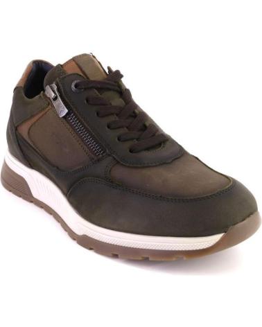 Sportivo per Uomo FLUCHOS F1603 ZAPATILLAS CASUAL DE HOMBRE AZUL MARINO NOBUK KAKI