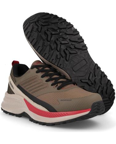 Esportes  de Homem PAREDES ZAPATILLAS TREKKING HOMBRE ALTA TRACCION GASCONES MARRON MARRóN MARRóN