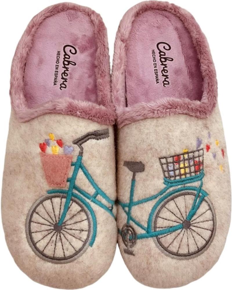 Pantoufles pour Femme CABRERA ZAPATILLA CASA MUJER 3178 BEIG BEIG