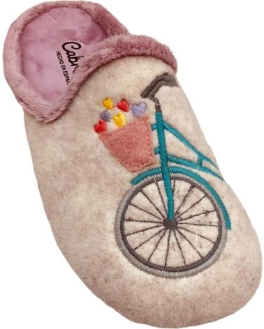 Pantoufles pour Femme CABRERA ZAPATILLA CASA MUJER 3178 BEIG BEIG