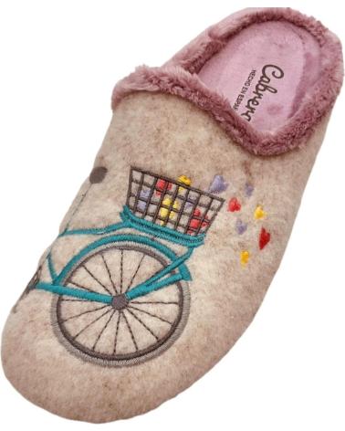 Pantoufles pour Femme CABRERA ZAPATILLA CASA MUJER 3178 BEIG BEIG
