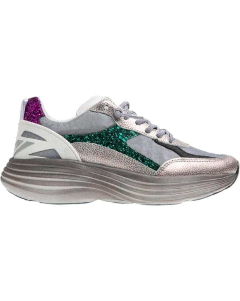 Trainers-De-Mujer-CETTI-ZAPATILLAS-CASUAL-PLATA-METAL-PLATA