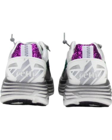 Trainers-De-Mujer-CETTI-ZAPATILLAS-CASUAL-PLATA-METAL-PLATA