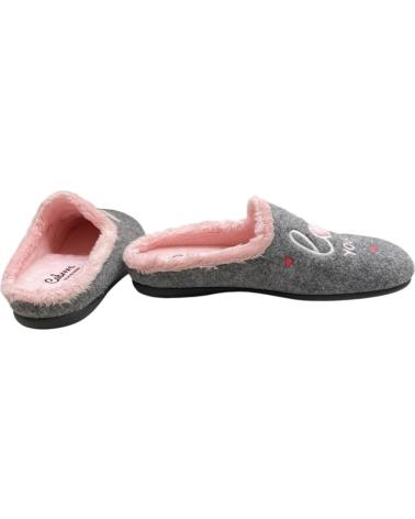 Pantoufles pour Femme CABRERA ZAPATILLAS DE CASA CORAZON GRIS PICOS