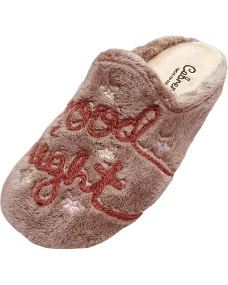 CABRERA ZAPATILLAS DE CASA 080-3184 EN MARRON PARA MUJER VISON MONTBLANC