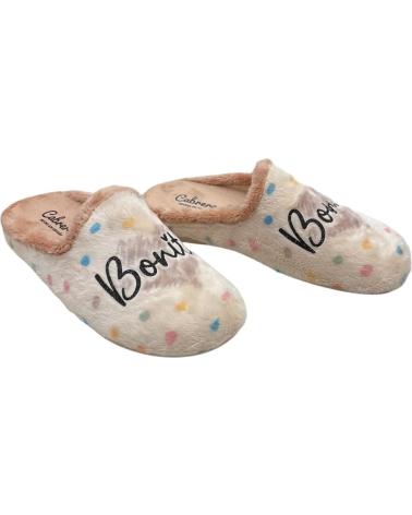 Pantoufles pour Femme CABRERA ZAPATILLAS DE CASA BONITA MARFIL MONTBLANC