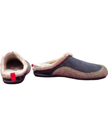 Pantufas de Homem CABRERA ZAPATILLAS DE CASA DESTALONADAS GRIS BAMARA GRIS