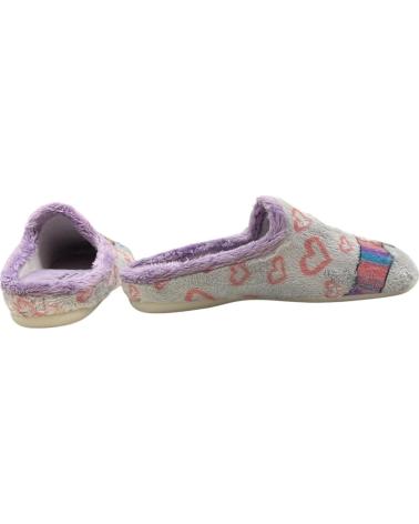Calzado de casa de Mujer CABRERA ZAPATILLA CASA PARIS OH LA LA NIEBLA 3187 GRIS