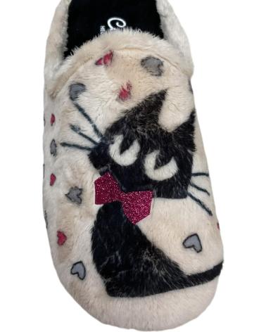 Pantoufles pour Femme CABRERA ZAPATILLAS DE CAS CATS MARFIL MONTBLANC