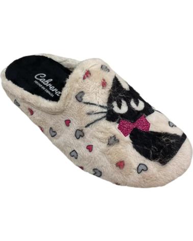Pantoufles pour Femme CABRERA ZAPATILLAS DE CAS CATS MARFIL MONTBLANC