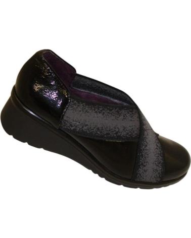 Zapatos-De-Mujer-PITILLOS-MOCASIN-DE-PIEL-CON-ADORNO-ELASTICO-COMODIDAD-CONFORT-Y-ESTI-NEGRO