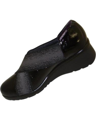 Zapatos-De-Mujer-PITILLOS-MOCASIN-DE-PIEL-CON-ADORNO-ELASTICO-COMODIDAD-CONFORT-Y-ESTI-NEGRO