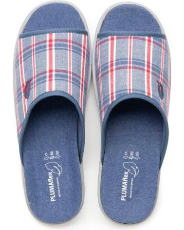 Pantofole per Uomo ROAL PINKY CUADROS AZUL