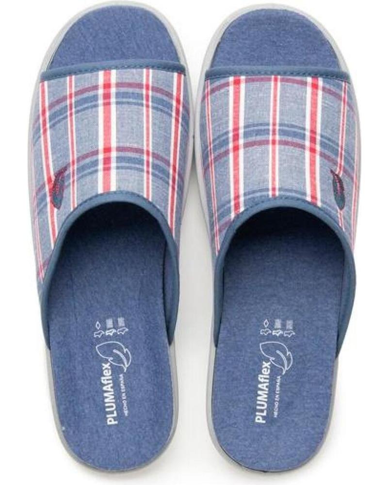 Hausschuhe für Herren ROAL PINKY CUADROS AZUL