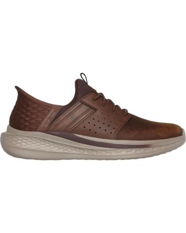Zapatos de Hombre SKECHERS SLIP-INS RF SLADE ZA MARRON