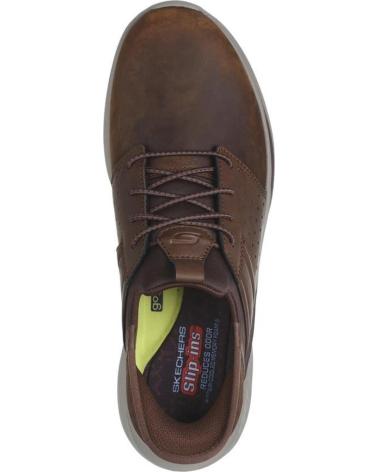 Zapatos de Hombre SKECHERS SLIP-INS RF SLADE ZA MARRON