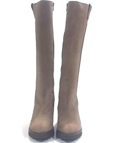 Botas de Mulher VIGUERA BOTA CASUAL DE SERRAJE CON TACON TAUPE