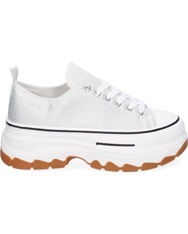 Woman Trainers PUNTOSALAO DEPORTIVAS PLATEADAS COMODAS EN LONA PARA MUJER EV-99 VARIOS COLORES