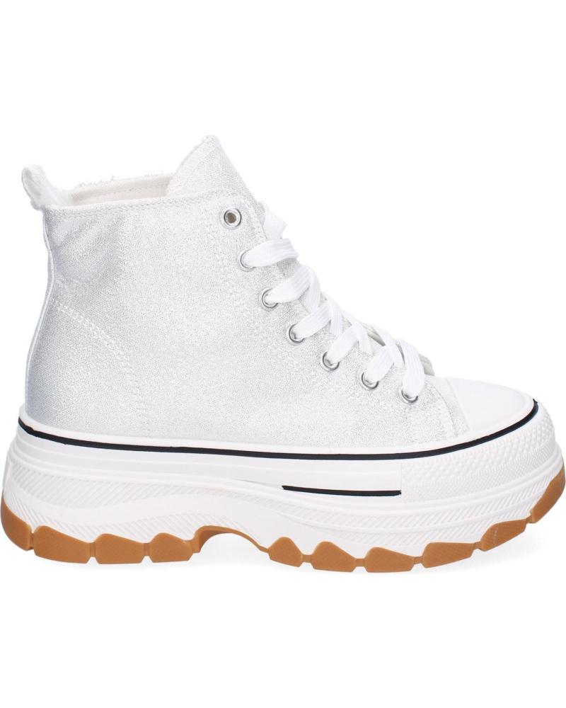 Sneaker für Damen PUNTOSALAO DEPORTIVAS PLATEADAS ABOTINADAS LONA PARA MUJER EV-100 VARIOS COLORES