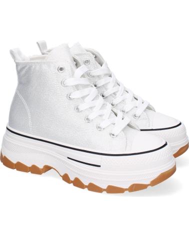 Sneaker für Damen PUNTOSALAO DEPORTIVAS PLATEADAS ABOTINADAS LONA PARA MUJER EV-100 VARIOS COLORES