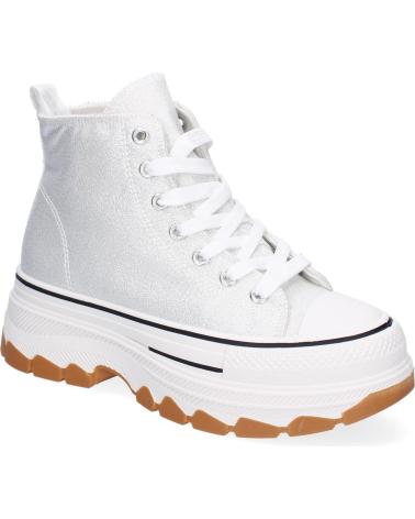 Sneaker für Damen PUNTOSALAO DEPORTIVAS PLATEADAS ABOTINADAS LONA PARA MUJER EV-100 VARIOS COLORES