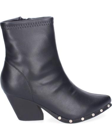 Stivaletti per Donna PUNTOSALAO BOTINES DE TACON MEDIO CAMPERO TACHUELAS MUJER COLOR NEGRO A VARIOS COLORES