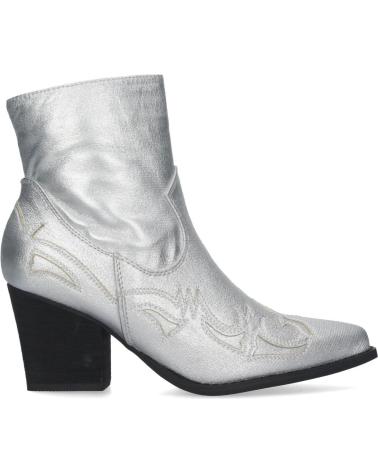 Stivaletti per Donna PUNTOSALAO BOTINES PLATEADOS CAMPEROS TACON MEDIO ESTILO COWBOY PARA MU VARIOS COLORES