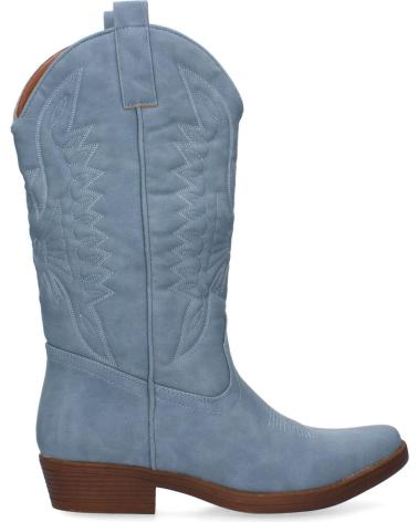 Bottes pour Femme PUNTOSALAO BOTAS ALTAS TACON BAJO ESTILO CAMPERAS MUJER COWBOY COLOR AZ VARIOS COLORES