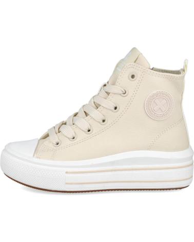 Deportivas de Niña XTI 151065 ZAPATILLAS ALTAS EN PIEL SINTETICA BEIGE