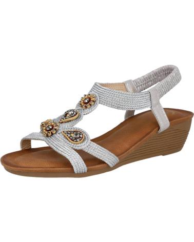 Sandales pour Femme L&R SHOES LR SHOES H0165 SANDALIAS DE CUNA PARA MUJER PLATA