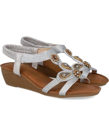 Sandales pour Femme L&R SHOES LR SHOES H0165 SANDALIAS DE CUNA PARA MUJER PLATA