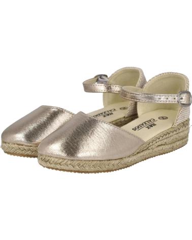 Sandalias de Niña L&R SHOES LR SHOES 442-11 ALPARGATA VALENCIANA NINA ORO