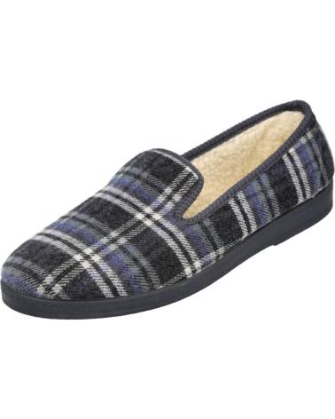 Pantofole per Uomo L&R SHOES NATALIA 52 ZAPATILLAS CERRADAS DE CUADROS PARA HOMBRE GRIS