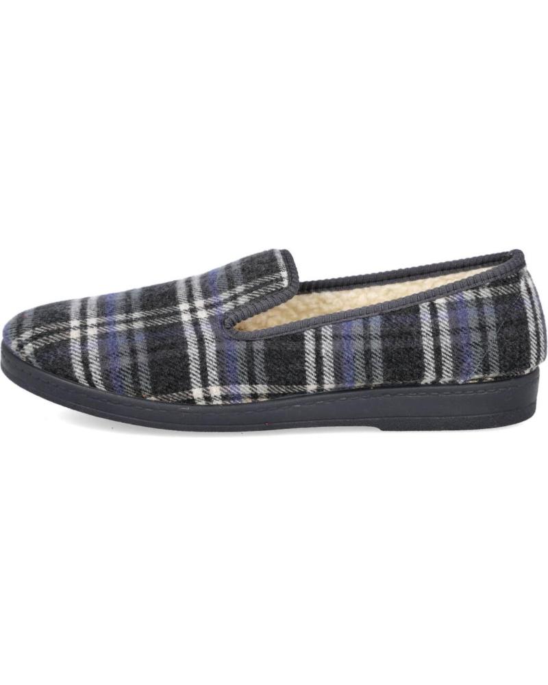 Pantofole per Uomo L&R SHOES NATALIA 52 ZAPATILLAS CERRADAS DE CUADROS PARA HOMBRE GRIS