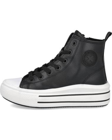 girl Trainers XTI 151065 ZAPATILLAS ALTAS EN PIEL SINTETICA NEGRO