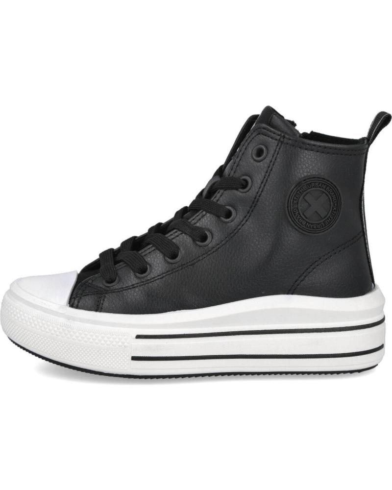 girl Trainers XTI 151065 ZAPATILLAS ALTAS EN PIEL SINTETICA NEGRO