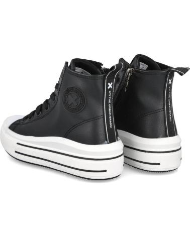 girl Trainers XTI 151065 ZAPATILLAS ALTAS EN PIEL SINTETICA NEGRO