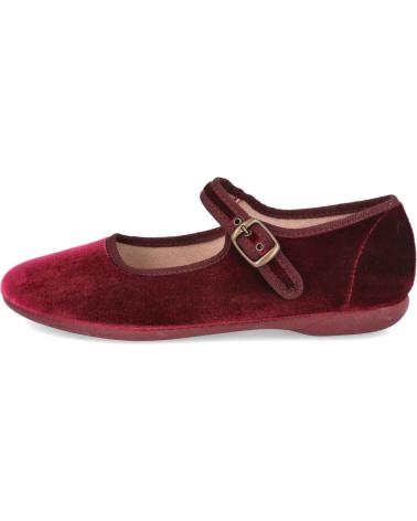 BATILAS SAPATOS MARY JANE 11251 EM VELUDO BORGONHA BURDEOS