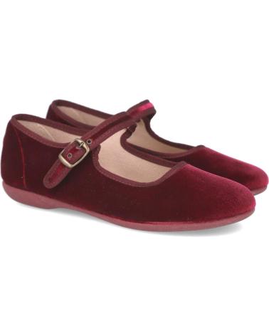 BATILAS SAPATOS MARY JANE 11251 EM VELUDO BORGONHA BURDEOS